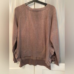 Zara brown sweater size small with slits